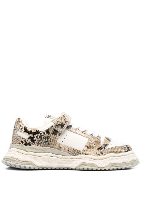 sneakers keith python printed uomo natural e bianche MAISON MIHARA YASUHIRO | A14FW709NATURAL